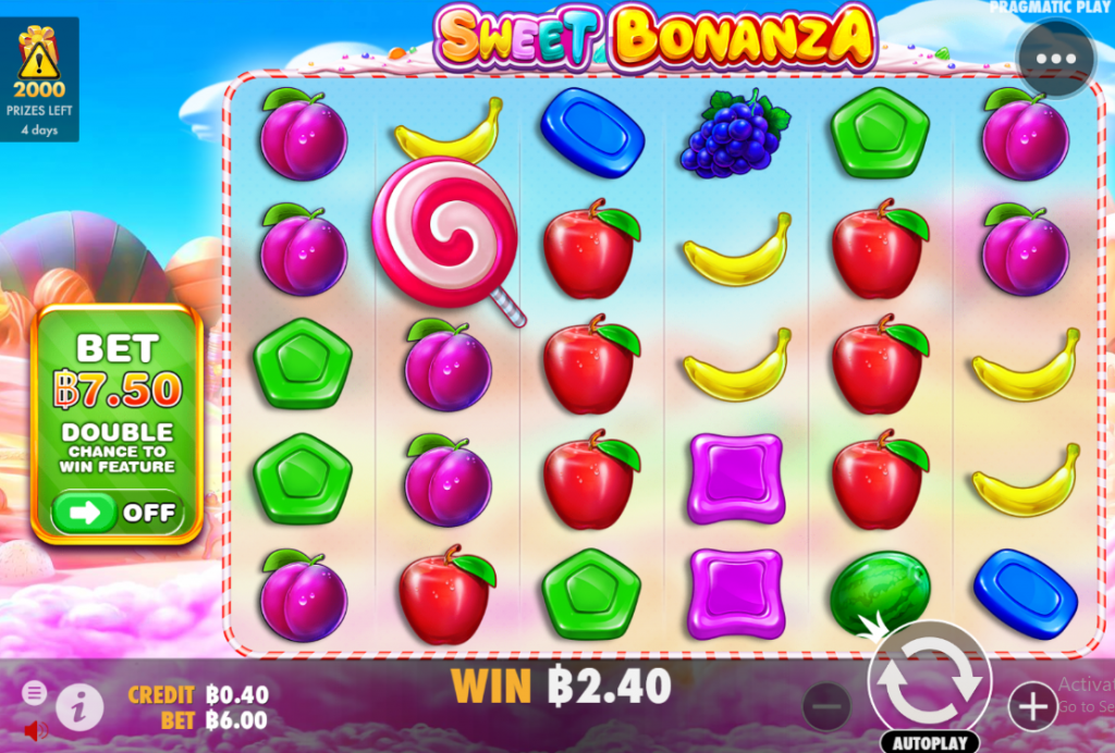 Sweet Bonanza เกมslotเล่นง่ายแจกหนัก