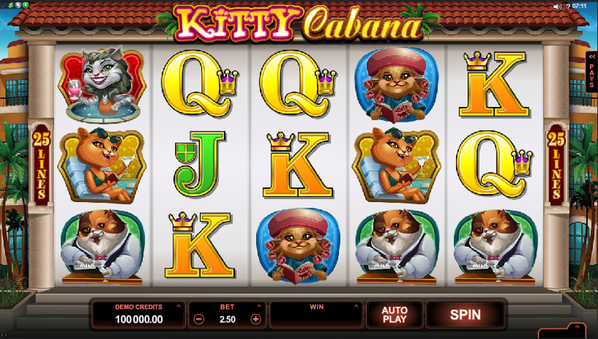 Kitty Cabana สล็อตออนไลน์เล่นง่าย