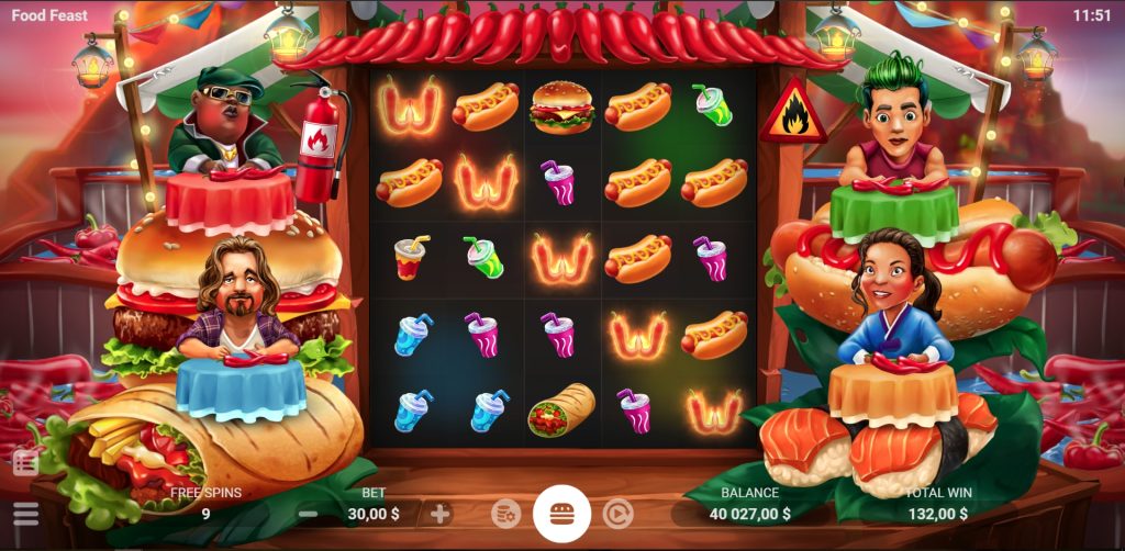FOOD FEAST เกมสล็อตออนไลน์จากค่าย Evoplay